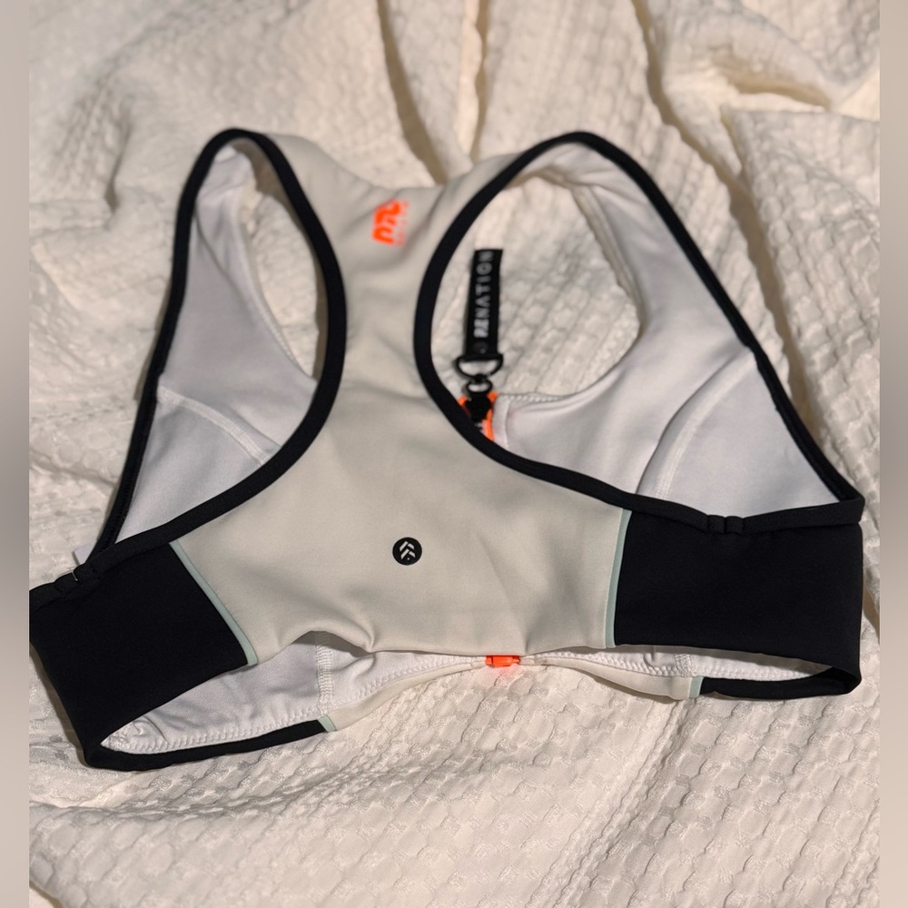 PE NATION Women's Black and White Sports Bra Brand New With Tags Size S - Picture 3 of 3